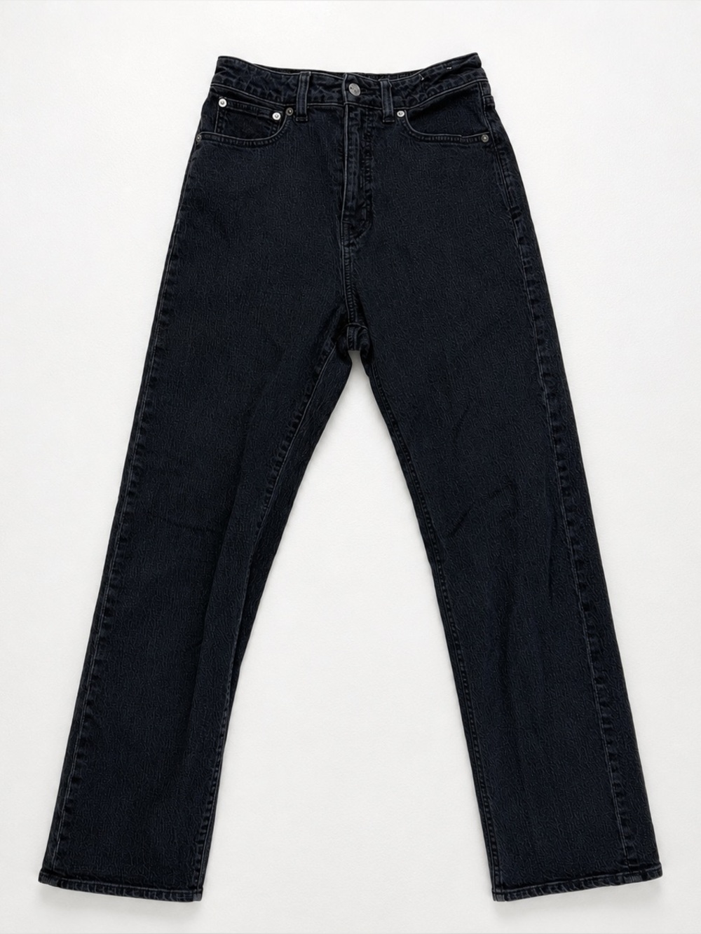 Madewell Curvy 90s Straight Jeans Black Washed High Rise Women’s 27